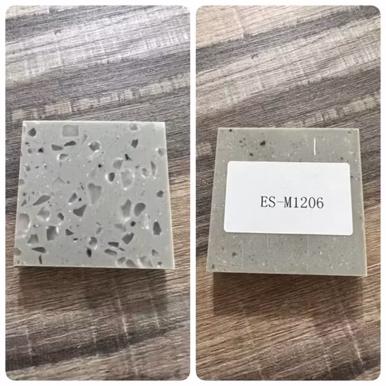 Bancada de quartzo granular branca pura lustrada artificial de Calacatta com SGS
